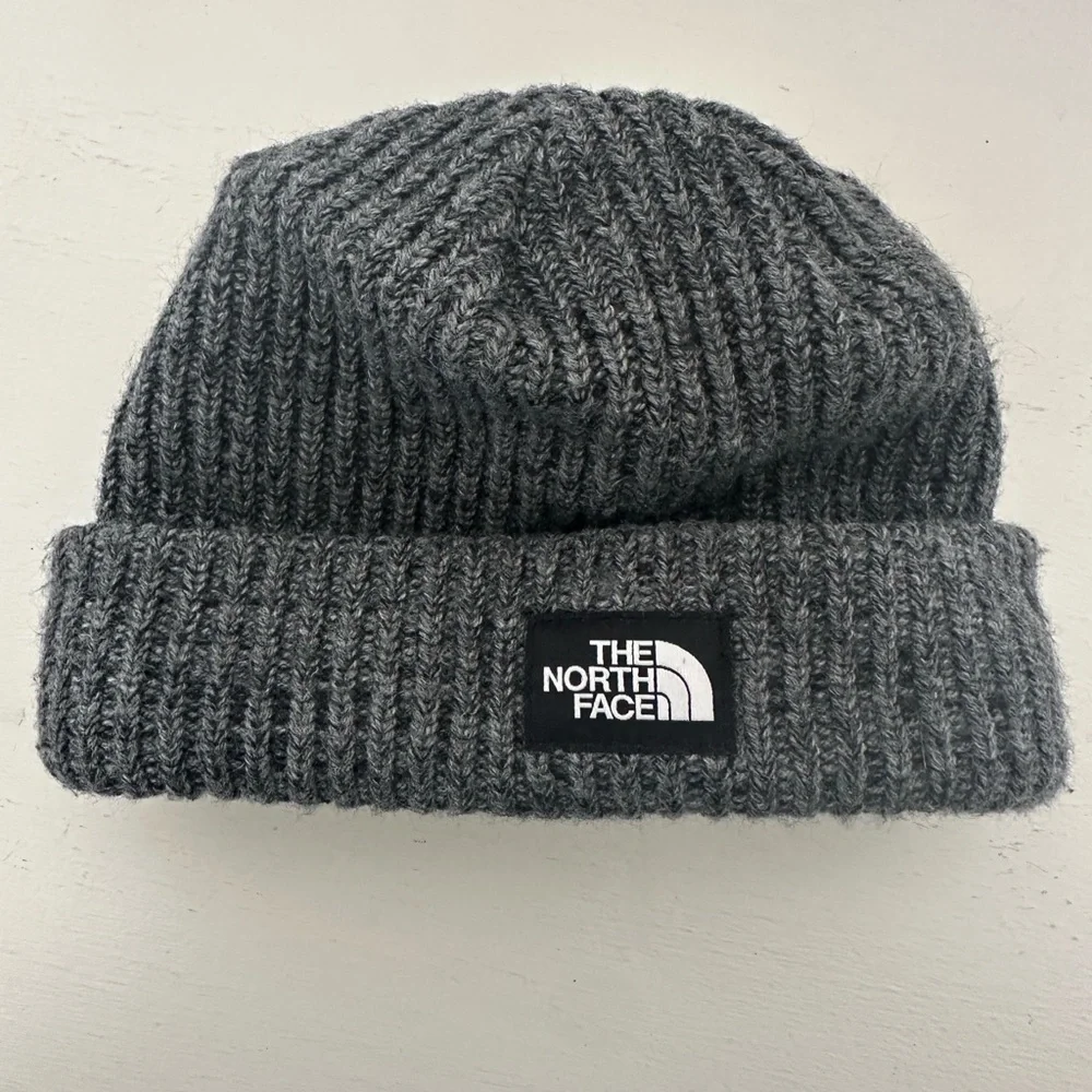 The North Face Charcoal Ribbed Beanie Toddler size 3T/4T - Picture 1 of 1
